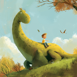 ماكس في رحلة استكشاف الديناصورات